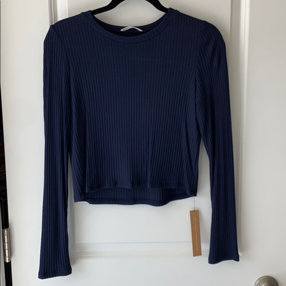 Reformation Jackie Top Navy Size M NWT
